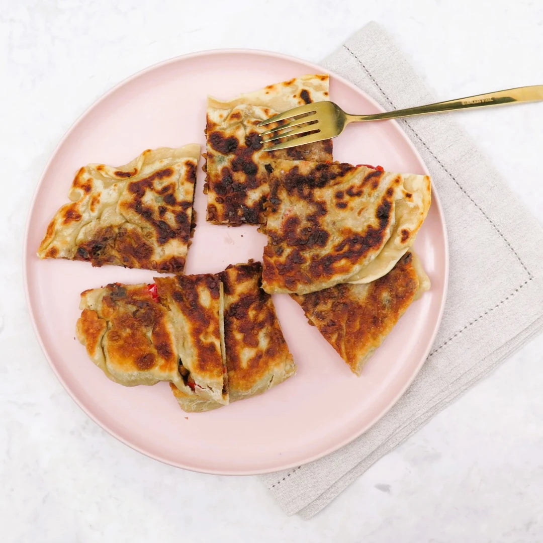 Middle Eastern mince gozleme