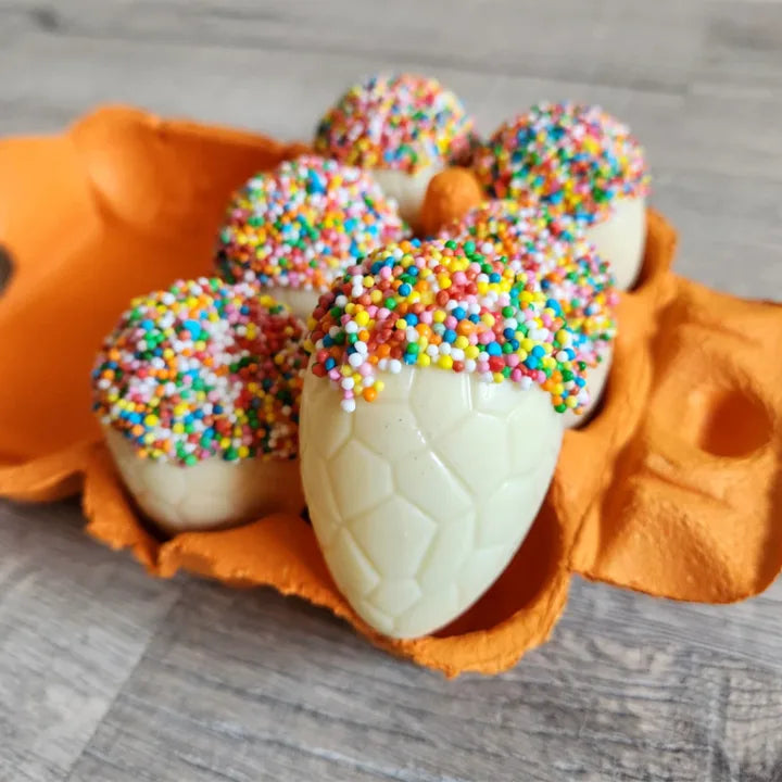 Vegan Chocolate Co White Freckle Easter Eggs