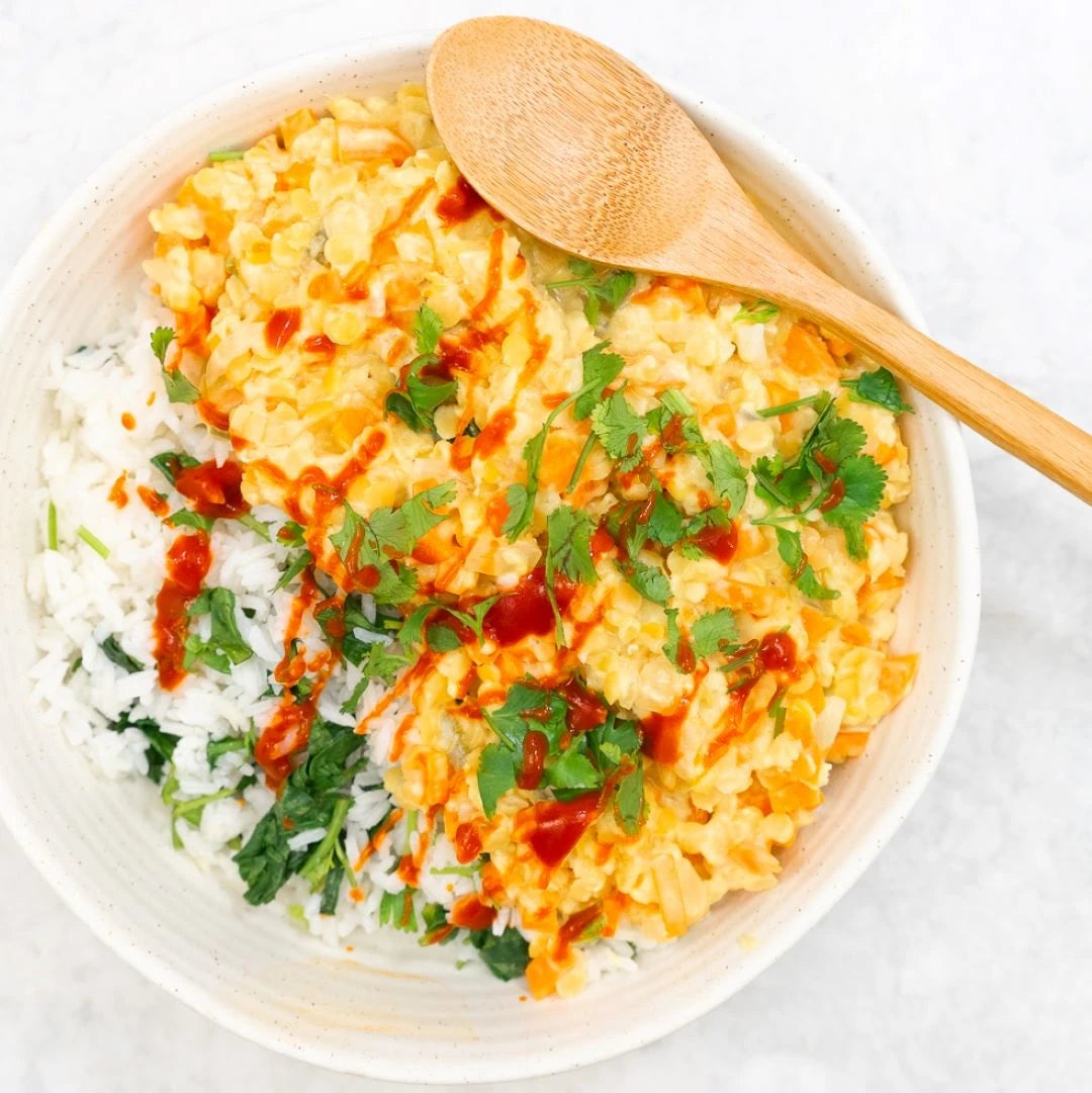 Coconut lime lentils