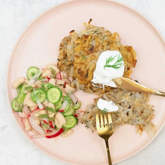 Sauerkraut potato latkes