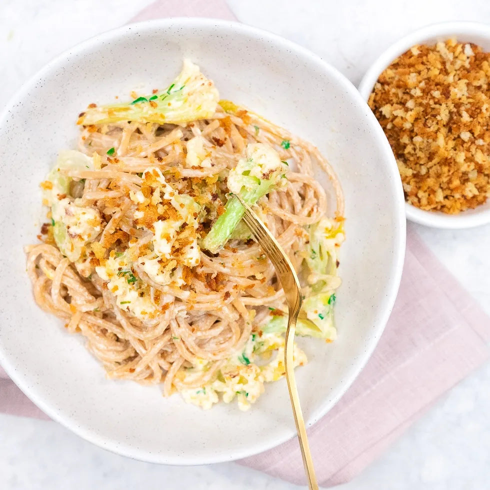 Lemony caulilini pasta