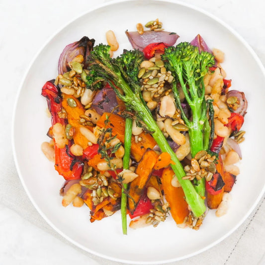 Roasted broccolini warm salad