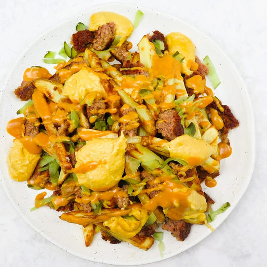 Froom cheeseburger fries
