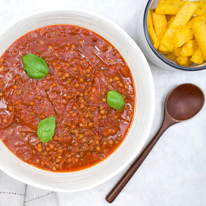 Tomato and lentil soup