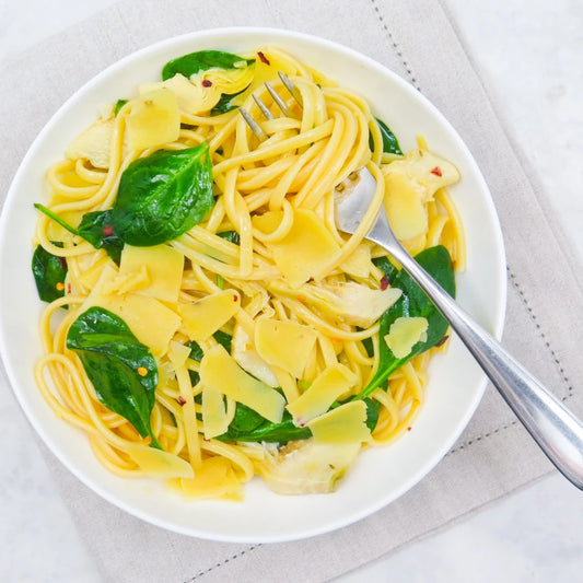 Quick artichoke pasta