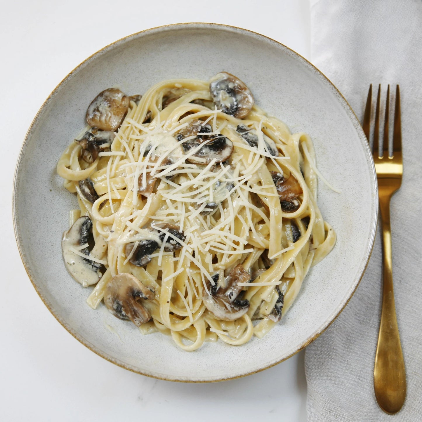 Truffle mushroom fettuccine