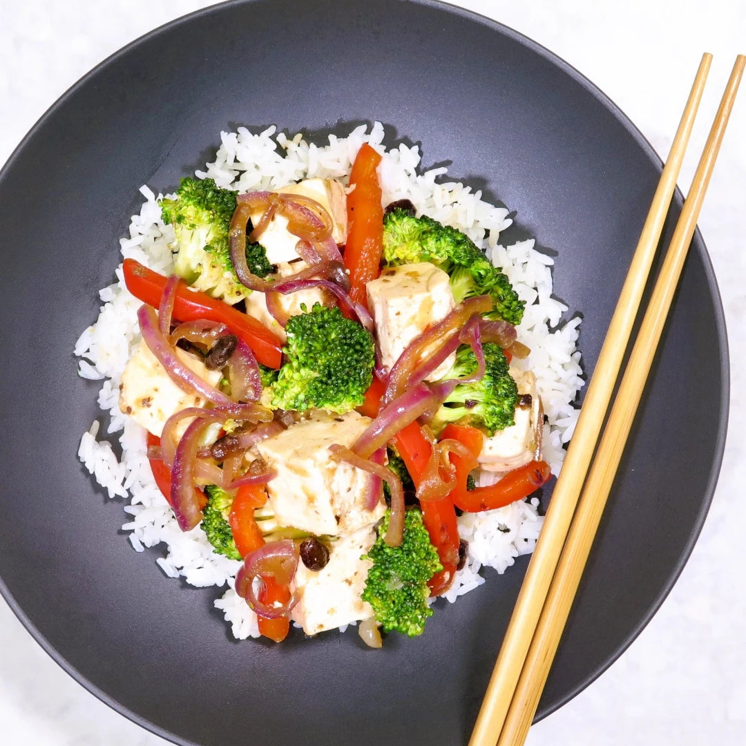 Broccoli and tofu in fermented black bean sauce