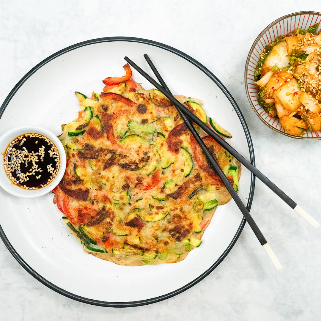 Korean zucchini pancakes