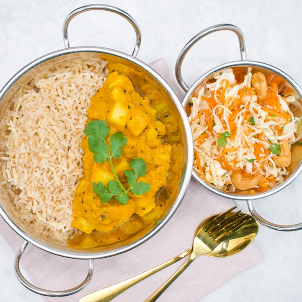 Rajasthani pumpkin and potato curry