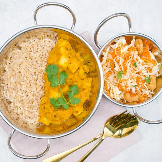 Rajasthani pumpkin and potato curry