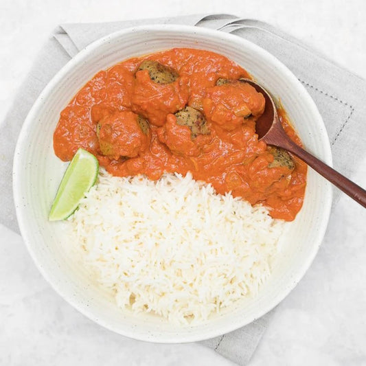 Froom balls in creamy masala sauce