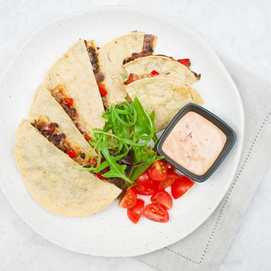Black bean quesadillas