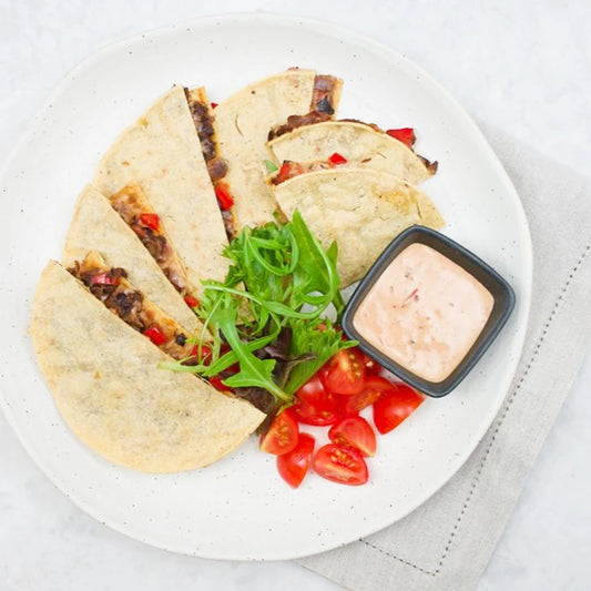 Black bean quesadillas