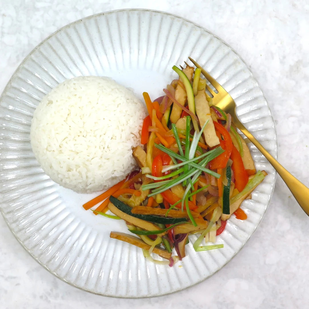 Five spice tofu stir fry