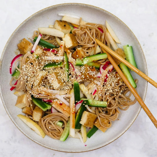 Korean buckwheat noodle salad