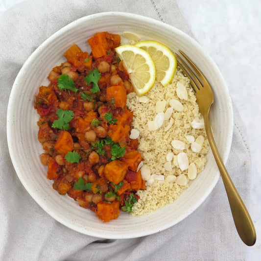 Roasted sweet potato tagine