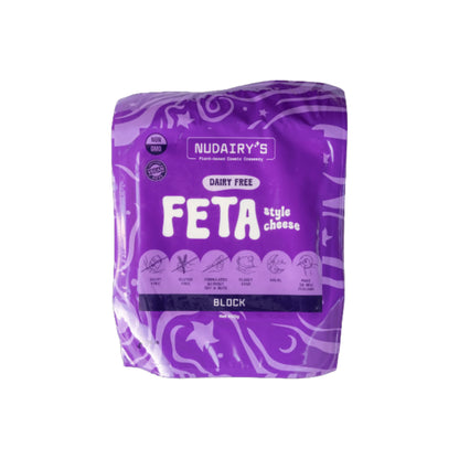 Nudairy's Dairy Free Feta Style Cheese Block (200g)