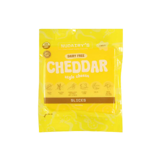 Nudairy's Dairy Free Cheddar Slices (200g)