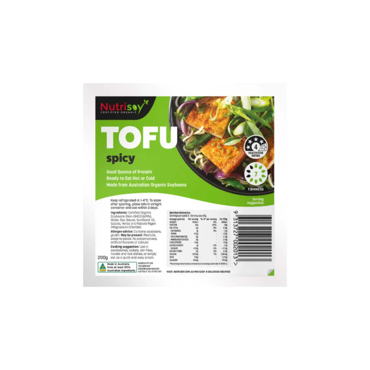 Nutrisoy Spicy Tofu (200g)