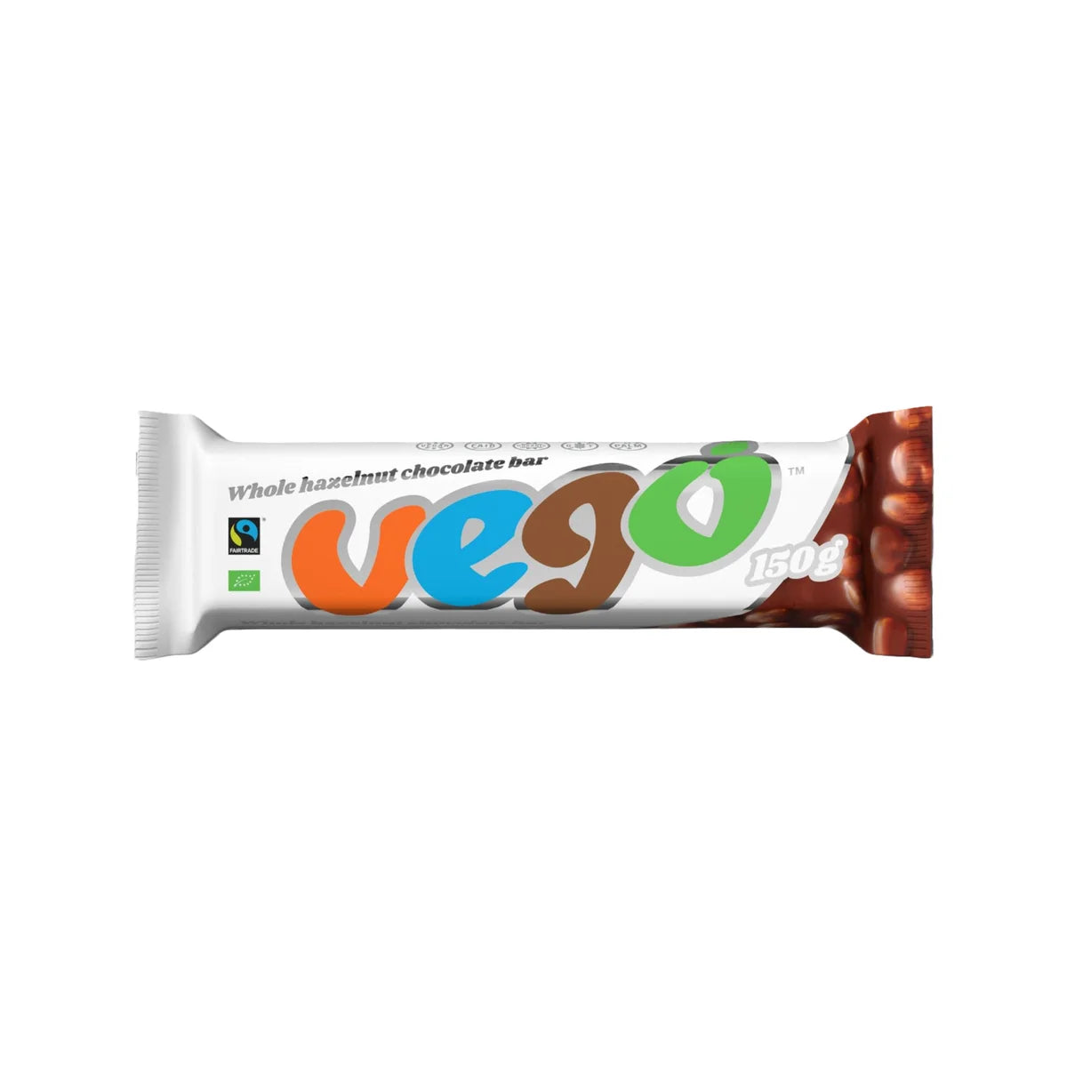 Vego Whole Hazelnut Chocolate Bar (150g)