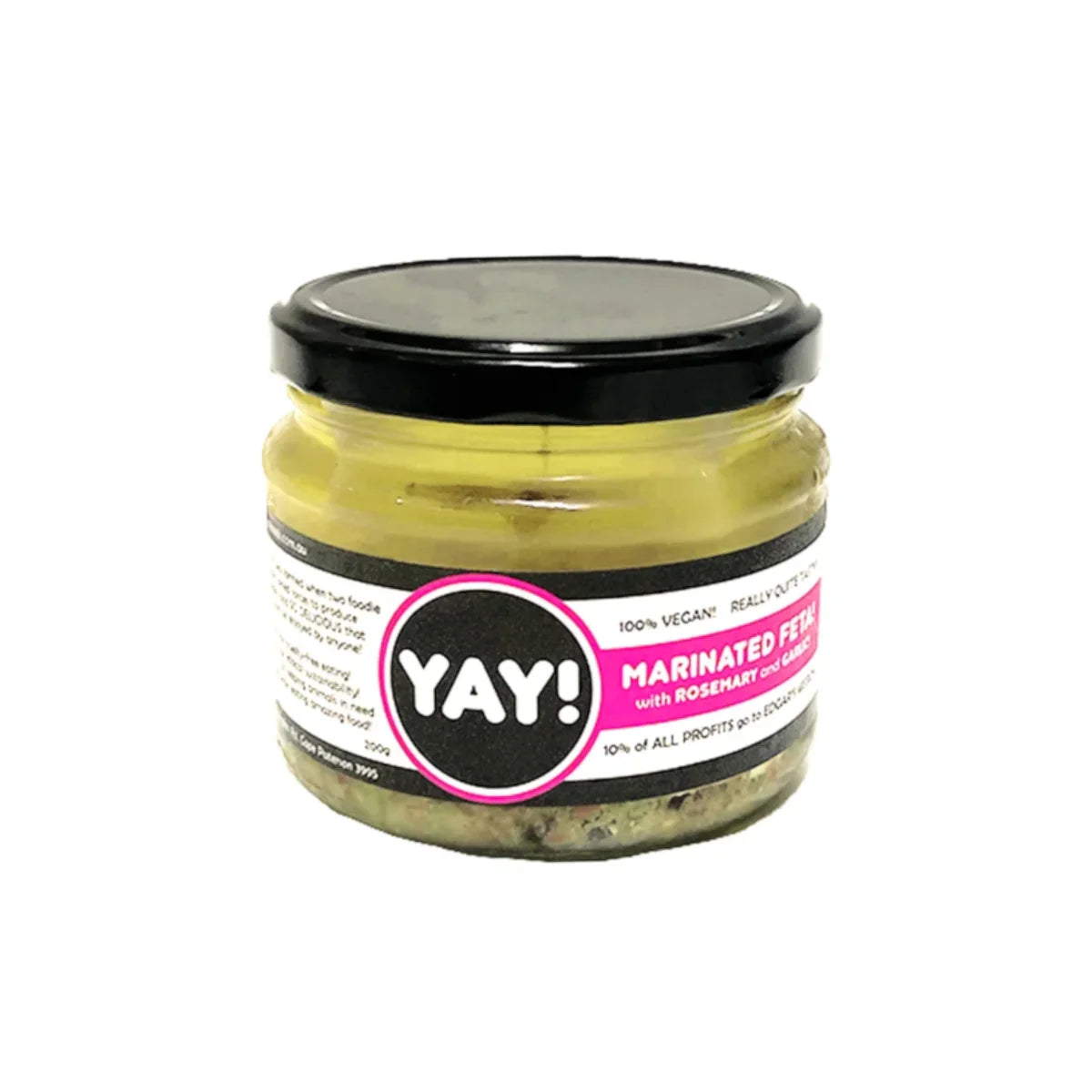 YAY! Marinated Vegan Feta with Rosemary and Garlic (200g)