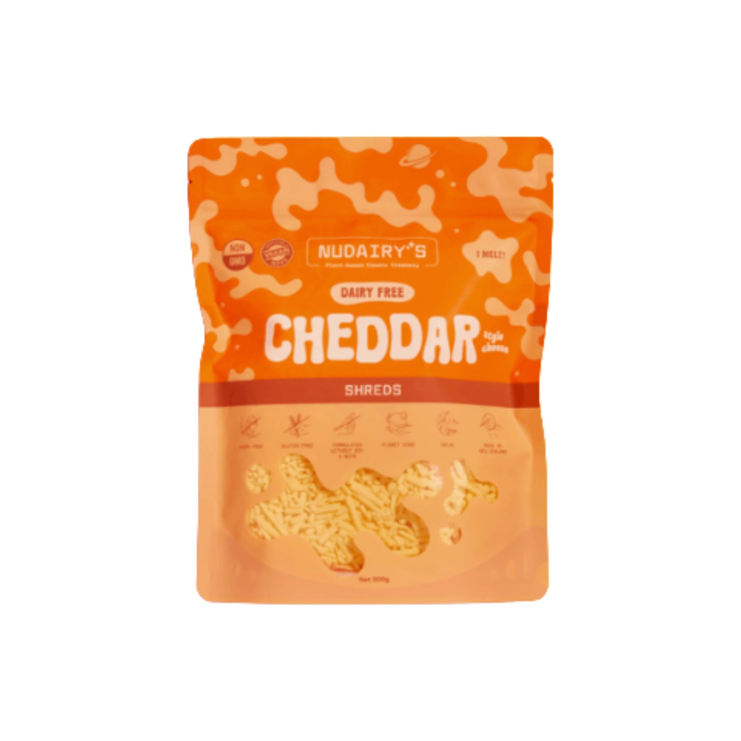 Nudairy's Dairy Free Cheddar Shreds (300g)
