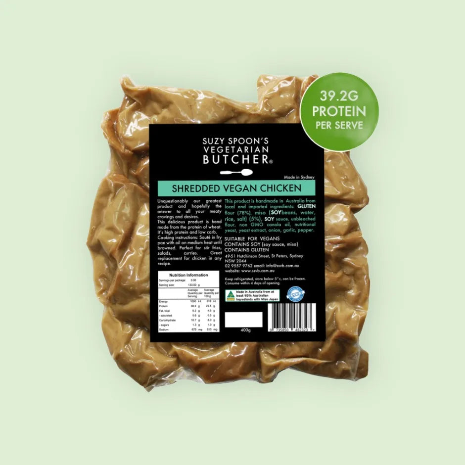 Suzy Spoon's Shredded Vegan Chicken (400g)