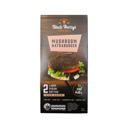 Uncle Harry's Mushroom Natraburger (200g)